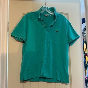 Lacoste Men's Teal Polo Shirt